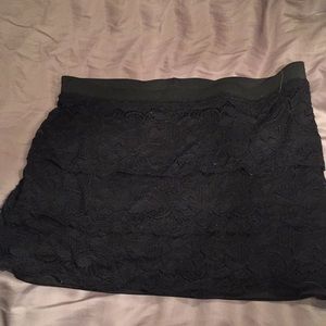 Lace Black Skirt